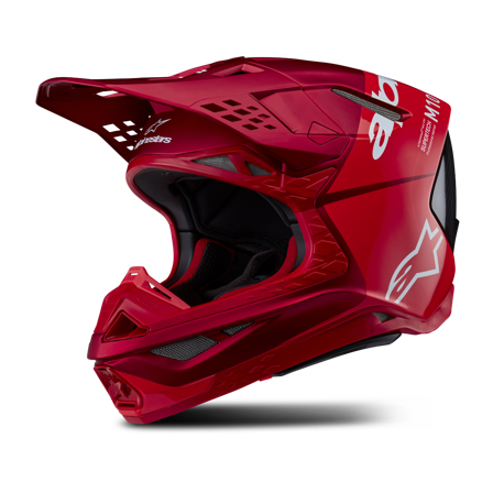 Crossikypärä Alpinestars Supertech S-M10 Flood Punainen L