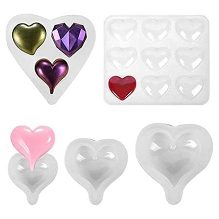 5 stk. Resin Forme Epoxy Silikoneforme Vedhæng Smykker F