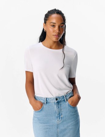 Object Objannie S/S T-Shirt Noos - White - S