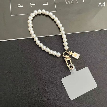 Short Pearl Lanyard Fashion Rhinestone Pendant Pendant Mobile P