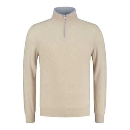 Fedeli, Half zip Beige, Heren, Maat:S