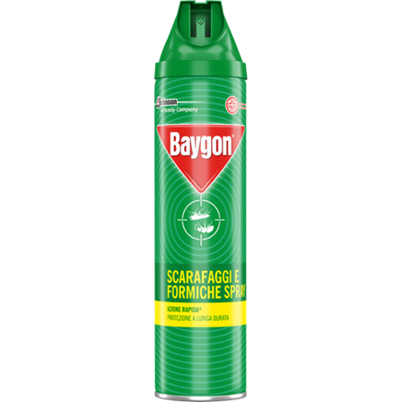 Baygon Insetticida Scarafaggi E Formiche Plus Spray 400ml