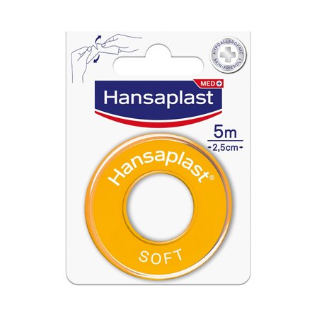Hansaplast Soft Cerotto Rocchetto Rotolo Morbido Per il Fissaggio