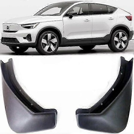 Bakre Gjutna Stänkskydd Mud Flaps Skärm Kompatibel med 2022-2024 Volvo C40-Perfekt