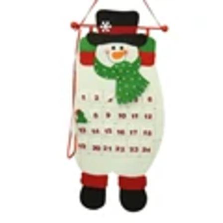 Julekalender Julemand Snemænd Julemand Jule Adventskalender Timer Dør Væg Vindue Julepynt Adventskalendere Dekoration Snemænd snowman M