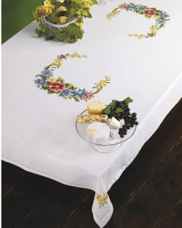 Broderikit Dug Blomster - Permin