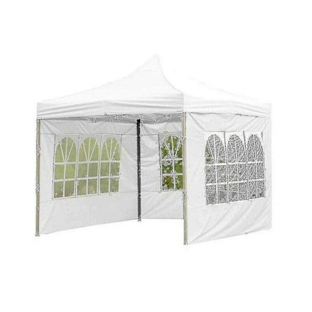 Trädgårds Paviljong Oxford Markis Festtält Hopfällbar Vattentät Utomhus Omgivande Tyg Tält