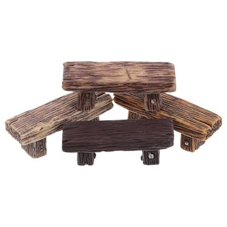 Hartsdekoration pall i vintagestil för dekoration 4 st. Assorterade färger Mini[HK]