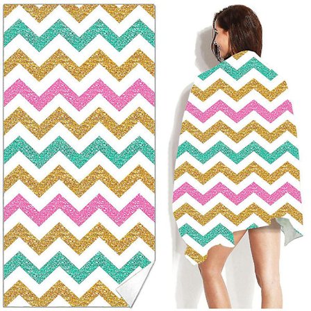 Badlakan för simning, sport, bad och strand - Mjuk och bekväm för träning, fitness, yoga, löpning och simning - Ryggsäck (L)