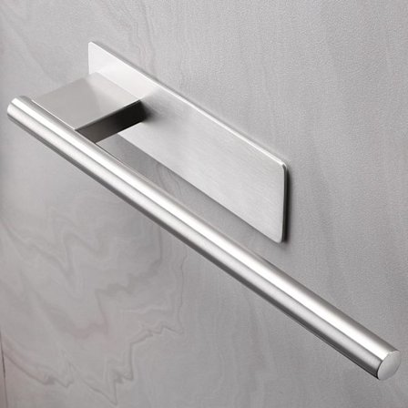 Itseliimautuva pyyhetanko, käsipyyhepidike, 304 ruostumatonta terästä, pyyhepidikkeet kylpyhuoneisiin ja keittiöön, harjattu hopea