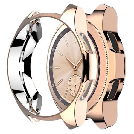 Samsung Gear S2 / Galaxy Watch 42mm elektropläterat ramfodral - Roséguld