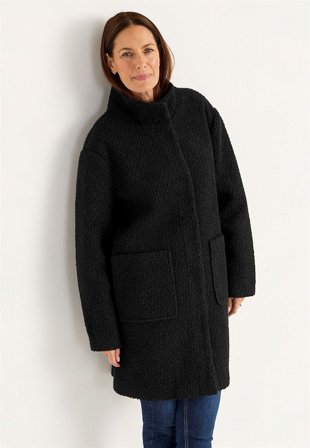 Cellbes of Sweden - Kåpe i ullmiks i svart for damer i størrelse 50/52