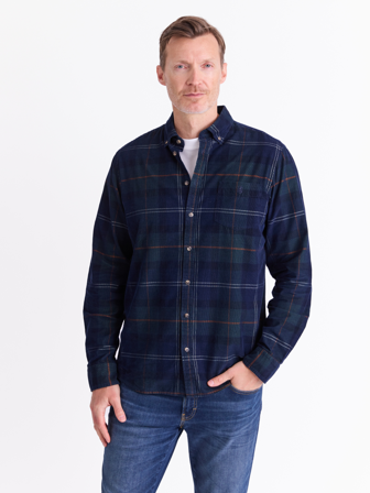 Corduroy rutete skjorte