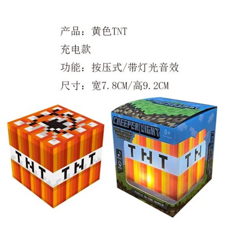 NYTT minecraft Steve Light Up creeper LED Night desktop Light Luminous Toys creeper modell Toy Torch Handhållen&Väggfäste barngåva