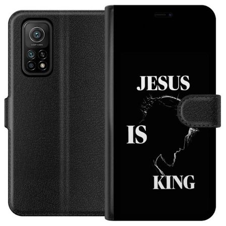 Kompatibelt Lommeboketui til Xiaomi Mi 10T Pro 5G Fargerike kawaii-figurer stablet vertikalt på lilla bakgrunn med myke former og leken søt følelse