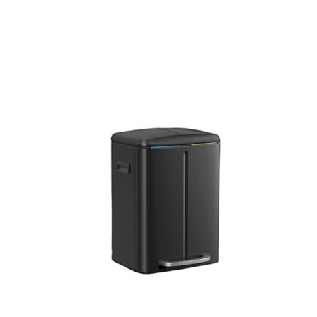 Rootz Dashcan 2x20L roskien erotusjärjestelmä - Jätepesä - Metallijätteen bin - kaksoislokero - 44,4 cm x 40,8 cm x 60,2 cm