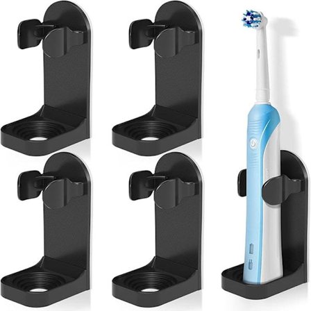 Elektrisk Tandborsthållare, 4 st Förbättrad Stark Självhäftande Elektrisk Tandborstehållare, Hållare för Eltandborste