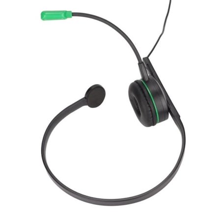 HURRISE Single Ear Gaming Headset med trådbunden mikrofon och inbyggda kontroller - Klart ljud, brusreducerande mikrofon