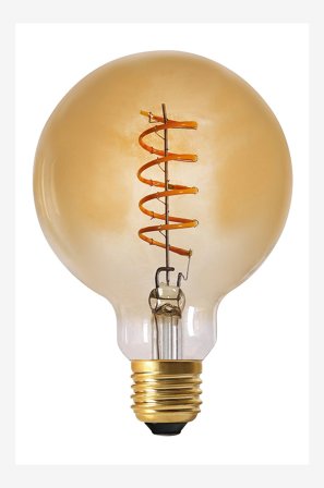 Jotex - ELECT SPIRAL lyskilde 95 mm E27 Gull - Kjøp E27 hos Jotex