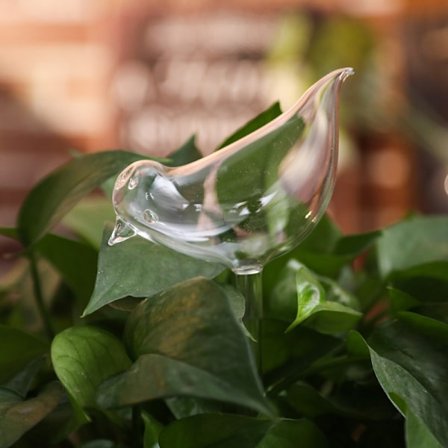 Söt automatisk blombevattningsanordning Glas självbevattningsstakar Växtglasvattenbehållare Automatisk bevattning Vattenklot