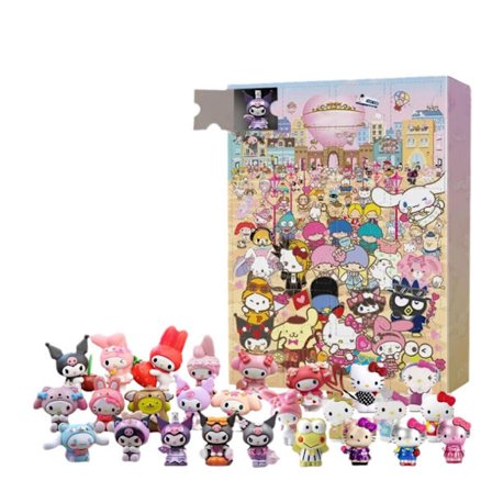 2023 Sanrio Julekalender 24 stk Sanrio Figurer Dukker Legetøj Xmas 24 dagers nedtellingskalender Strømpepakke Gave