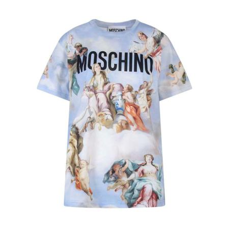 Moschino T-Shirts Blå, Dame
