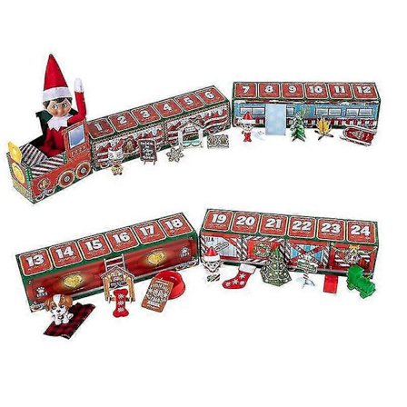 Julekalender Nordpol Elf Tog Blind Box Pynt Børnelegetøj