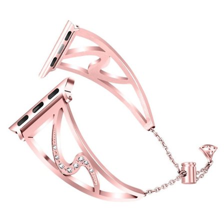 Apple Watch serie 4 44mm S-formet stålurrem - pink