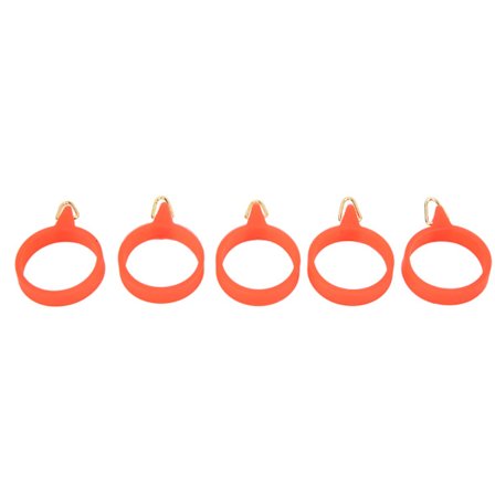 5 stk Lure Stang Krok Alt-i-ett Høy Elastisk Gummi Lua Stang Ring Krok Fisketilbehør L