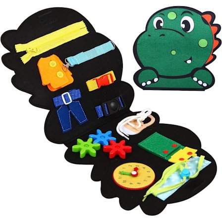 Travel Busy Board Montessori Leke - Sensorisk Tavle for Læring av Finmotorikk, Pedagogiske Aktivitetsreiser Leke for Småbarn