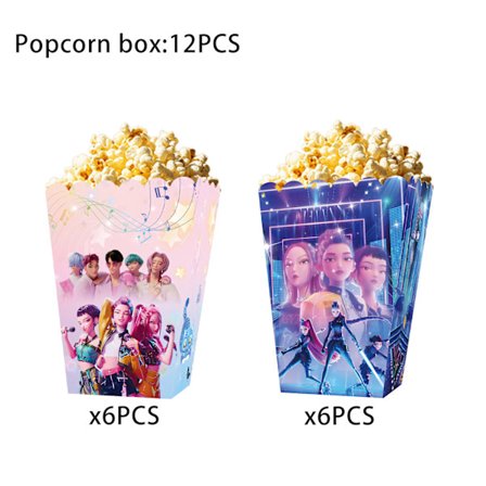 K-Pop Demon Hunter Børnefødselsdag Temafest Mad Dekoration Tilbehør