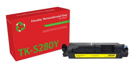 XEROX EVERYDAY REMANUFACTURED TONER YELLOW REPLACES KYOCERA TK-5280Y SUPL
