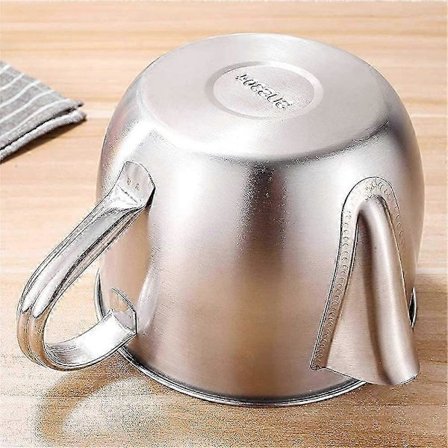 Fettuppsamlare i rostfritt stål, filterbehållare för fett, 1000 ml multifunktionell livsmedelsklassad rostfritt stål 304 soppolja filtreringsseparator