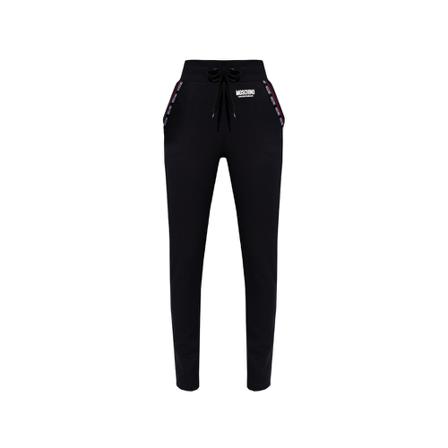 Moschino Sweatpants with logo Sort, Dame