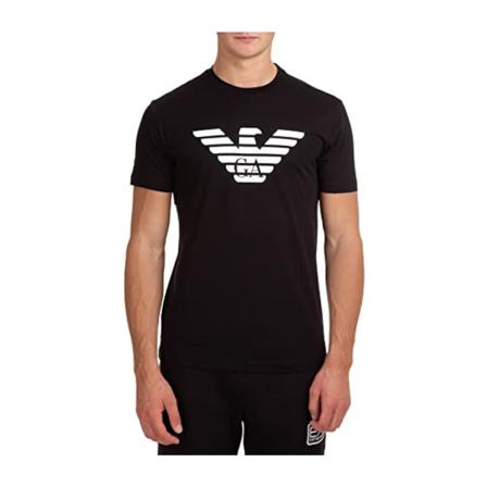Emporio Armani, T-Shirts Zwart, Heren, Maat:L