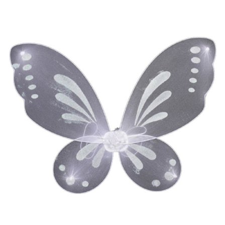 Fairy Genie Vinger Kostyme Småbarn Utkledning Sommerfuglformede Vinger Med Elastisk Strikk For Jenter