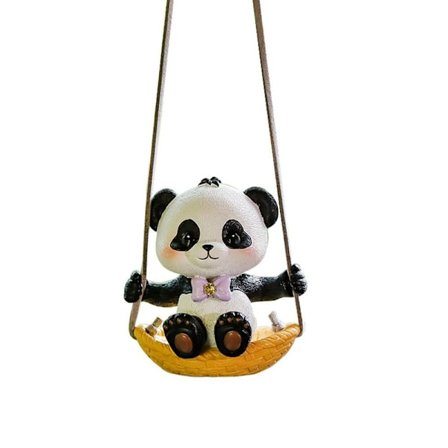 Panda bil prydnad bil dekoration Auto backspegel hängande