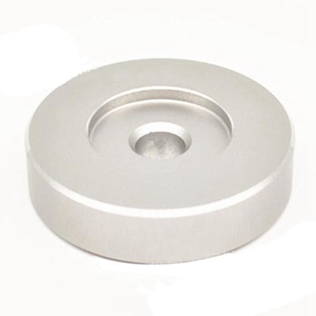 45 Rpm Adapter - Aluminium - 7 Tums Vinyl Record Dome 45 Adapter Silver