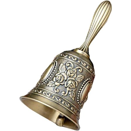 Retro Opkaldsklokke Antik Håndklokke Bronze Middagsklokke Restaurant Serviceklokke Messing Jingle Bryllup Klasseværelse Kirkeklokke