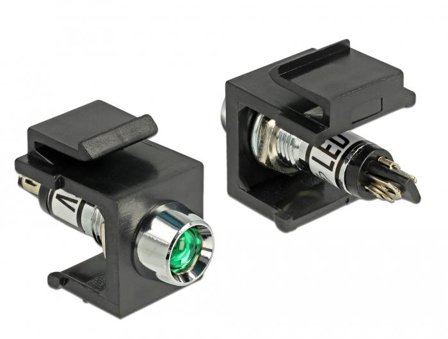 Delock Keystone LED green 6 V - modulinnlegg