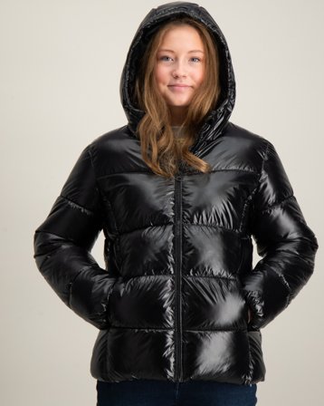 LMTD NLNMAYA PUFFER JACKET Czarny Kurtki Dziewczyna - Kids Brand Store