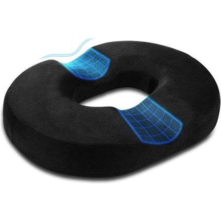 Donutkudde - Hemorrojdkudde - Memory Foam-kudde för graviditet - Svanskota