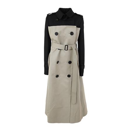 Sacai Belted Kappa beige, Dam Ullkappor, Dam, Storlek: M