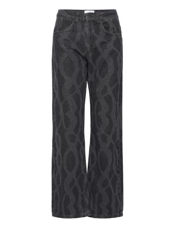 Mickie Denim Pants Bottoms Jeans Wide Grey Hosbjerg