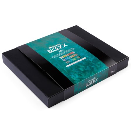 Blockx Coffret Bois 36 Pastels Assortis