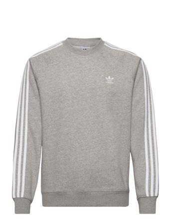3-Stripes Crew Sport Sweat-shirts & Hoodies Sweat-shirts Grey Adidas Originals