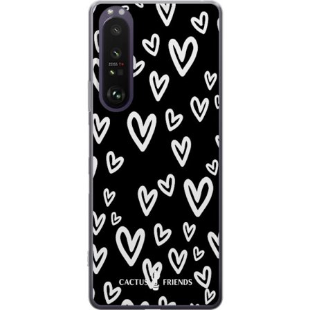 Yhteensopiva Puhelinkuori Sony Sony Xperia 1 III Cactus and Friends - Handdrawn Love Chaos
