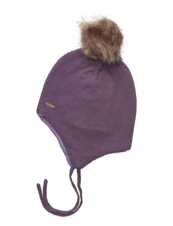 Minymo | Hat W. Detachable Fake Fur | 9-12M