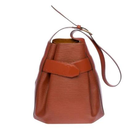 Louis Vuitton Vintage, Pre-owned Leather louis-vuitton-bags Bruin, unisex, Maat:ONE Size