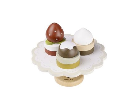 MICKI Kakfat med bakelser - Lyreco - Skola och förskola - Lekmaterial - Kök och matlek